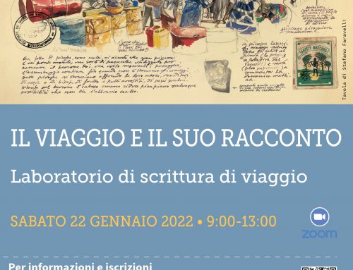 Nuovo Laboratorio di Scrittura di viaggio on line con la Scuola del Viaggio 22\1\2022